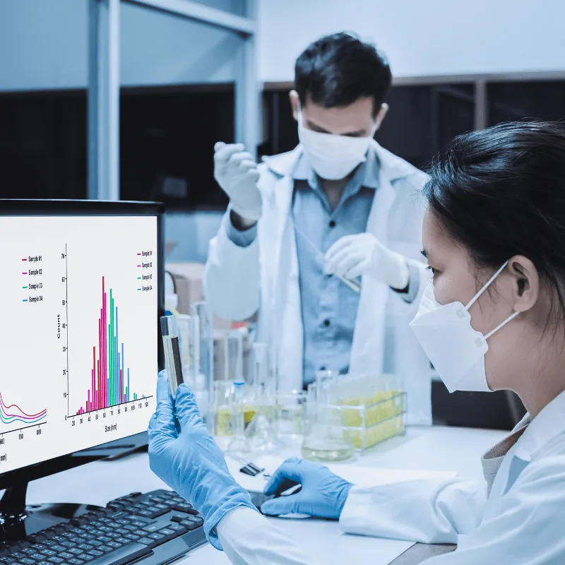 scientists working